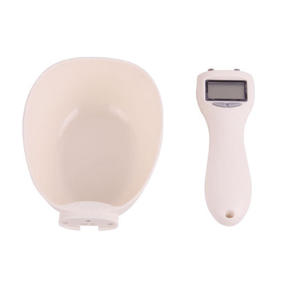 Pelle "Précision" pour croquettes chat — balance digitale 0,1g, hygiénique et facile à nettoyer